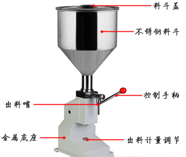 小型膏體液體定量灌裝機結構